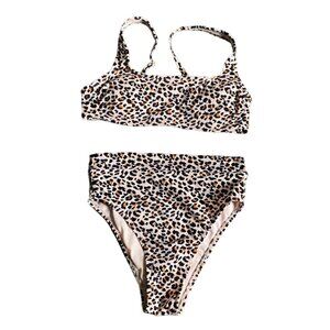 Xhilaration Womens Animal Print 2 Pc Bikini Swimming Suit-S/M-GUC